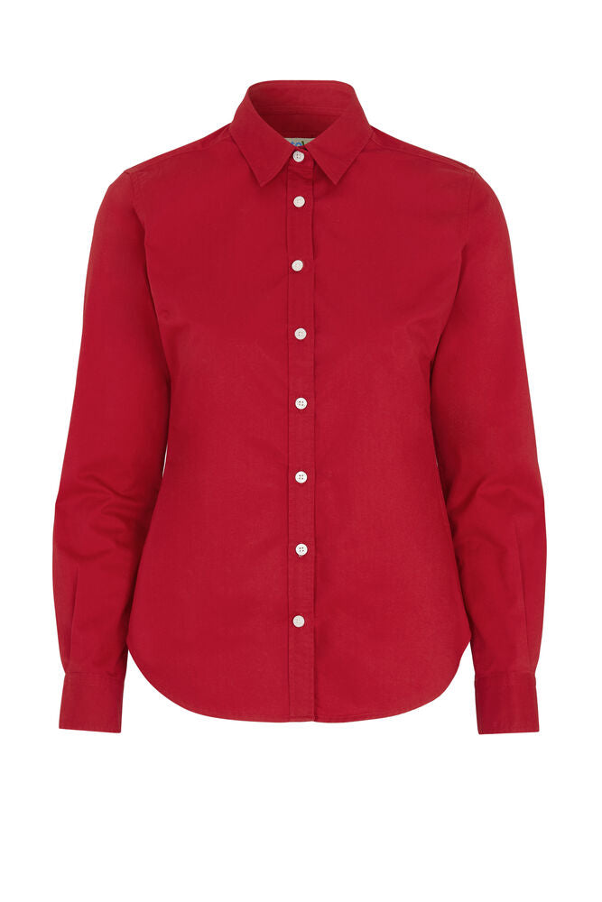 Cottover Twill Lady in Rot – mit Firmenlogo individualisierbar