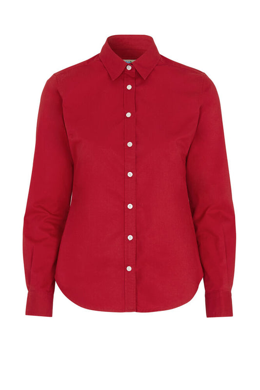 Cottover Twill Lady in Rot – mit Firmenlogo individualisierbar