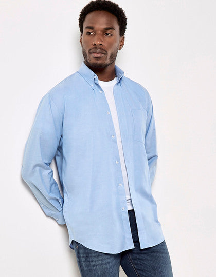 Kustom Kit Men´s Classic Fit Workwear Oxford Shirt Long Sleeve K351 – Detailansicht 1