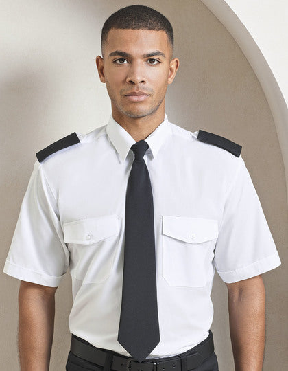 Premier Workwear Pilot Shirt Short Sleeve PW212 – Detailansicht 1