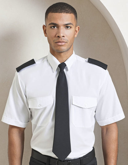 Premier Workwear Pilot Shirt Short Sleeve PW212 – Detailansicht 1