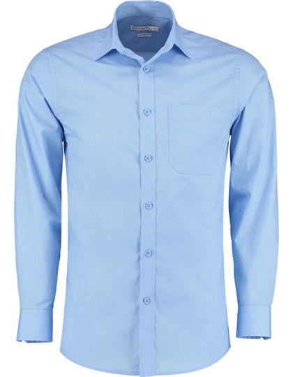 Kustom Kit Men´s Tailored Fit Poplin Shirt Long Sleeve K142 – Detailansicht 1