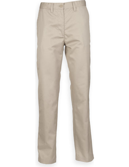 Henbury Ladies´ 65/35 Poly/Cotton Chino W641 – Detailansicht 1