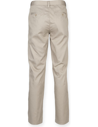 Henbury Ladies´ 65/35 Poly/Cotton Chino W641 – Detailansicht 2