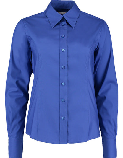 Kustom Kit Women´s Tailored Fit Corporate Oxford Shirt Long Sleeve K702 – Detailansicht 2