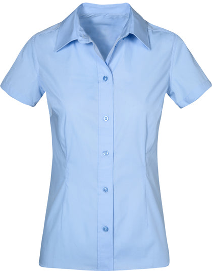 Promodoro Women´s Poplin Shirt Short Sleeve E6305 – Detailansicht 1