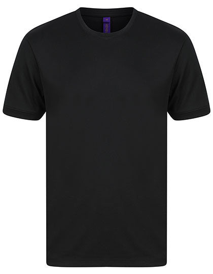 Henbury HiCool Performance T-Shirt W024 in Black