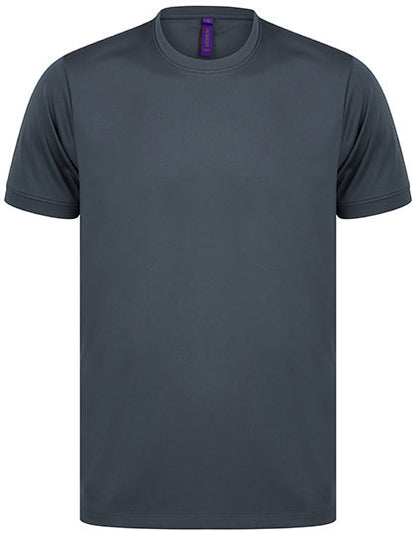 Henbury HiCool Performance T-Shirt W024 in Charcoal