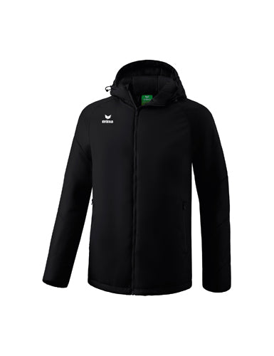 ERIMA Team Winterjacke in schwarz Vorderansicht