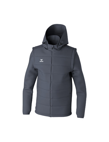 ERIMA TEAM Jacke mit abnehmbaren Ärmeln in slate grey Vorderansicht