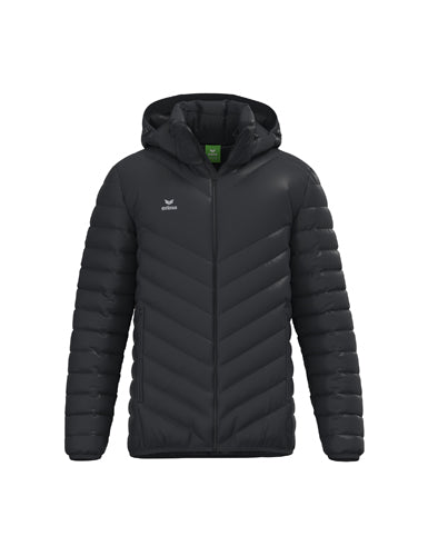 ERIMA CMPT Puffer Jacket in schwarz Vorderansicht