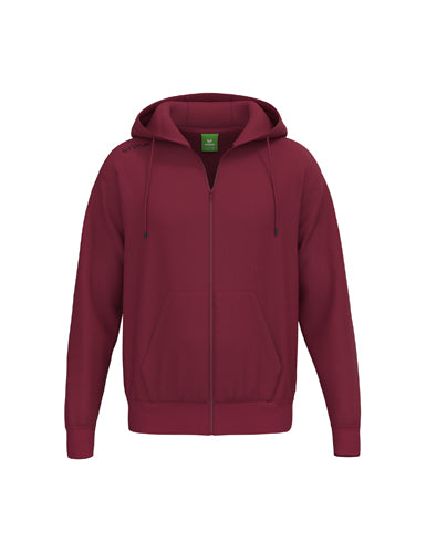 ERIMA TS Hoody Jacket in new bordeaux Vorderansicht