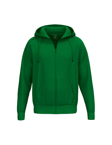 ERIMA TS Hoody Jacket in smaragd Vorderansicht