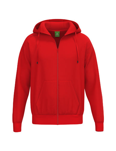 ERIMA TS Hoody Jacket in rot Vorderansicht