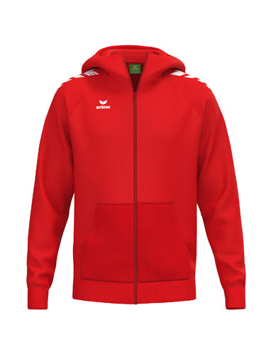 ERIMA CMPT Wings Hoody Jacket in rot Vorderansicht