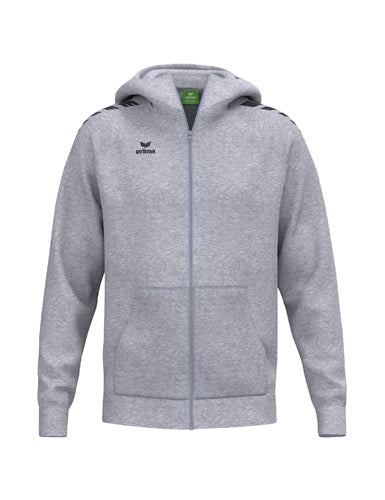 ERIMA CMPT Wings Hoody Jacket in grau melange Vorderansicht