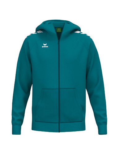 ERIMA CMPT Wings Hoody Jacket in tahitian blue Vorderansicht