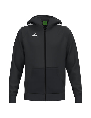 ERIMA CMPT Wings Hoody Jacket in schwarz Vorderansicht