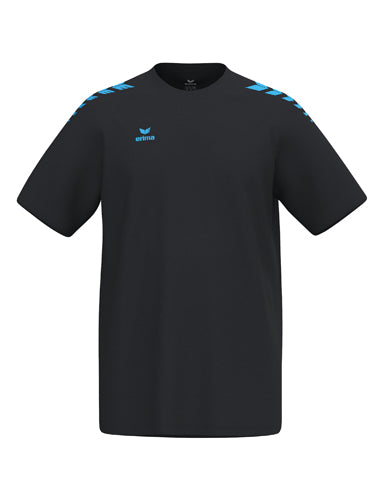 ERIMA CMPT Wings T-Shirt in schwarz/curacao Vorderansicht