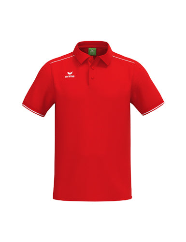 ERIMA CMPT Poloshirt in rot/weiß Vorderansicht