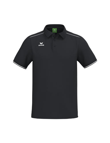 ERIMA CMPT Poloshirt in schwarz/weiß Vorderansicht