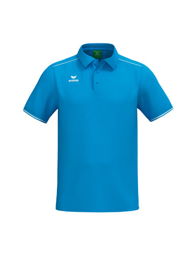 ERIMA CMPT Poloshirt in curacao/weiß Vorderansicht