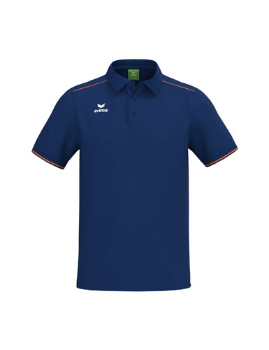 ERIMA CMPT Poloshirt in new navy/orange Vorderansicht