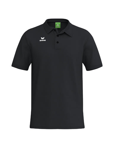 ERIMA TS LOGO Poloshirt in schwarz Vorderansicht