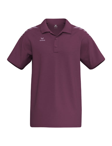 ERIMA CMPT Wings Poloshirt in burgundy/lavender Vorderansicht