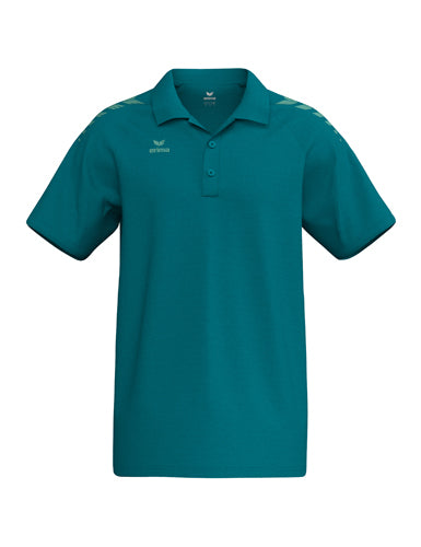ERIMA CMPT Wings Poloshirt in tahitian blue/mint Vorderansicht