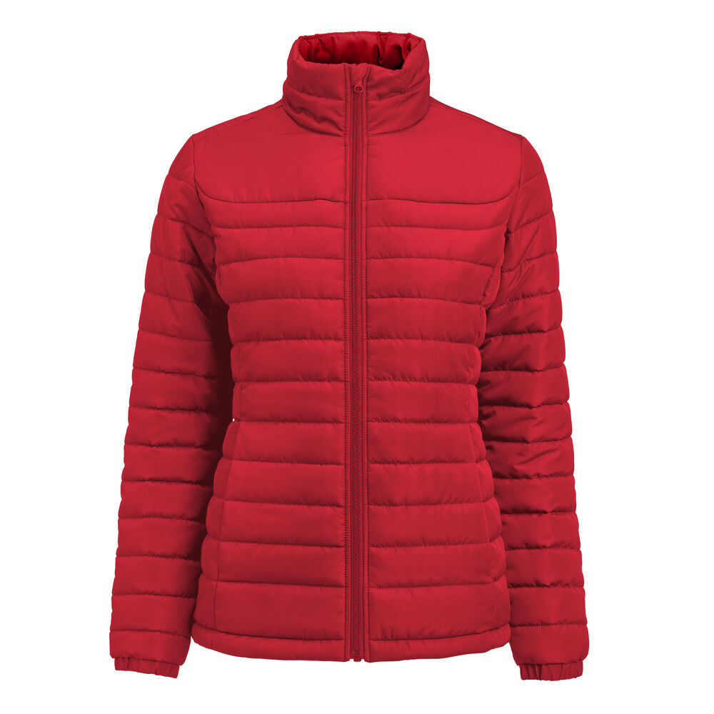 James Harvest Arches Jacke Damen in Rot – mit Firmenlogo individualisierbar