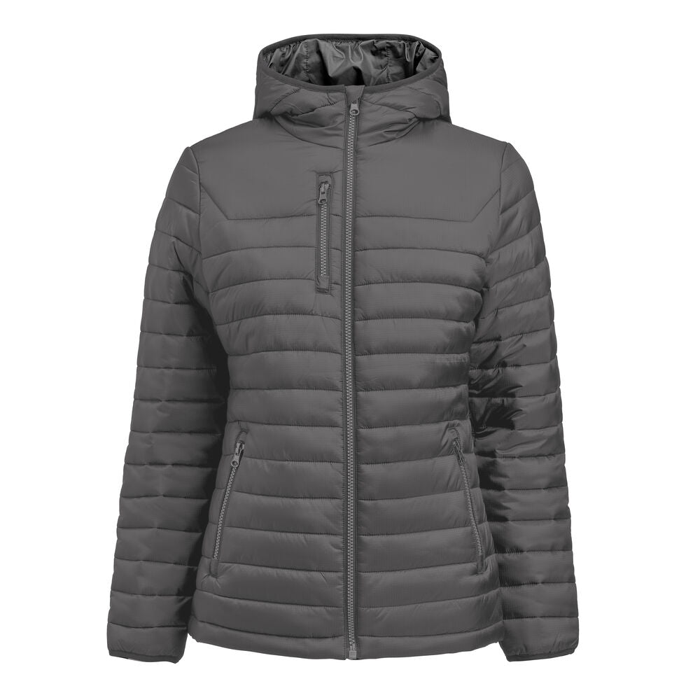 James Harvest Meadows Jacke Damen in Grau – mit Firmenlogo individualisierbar