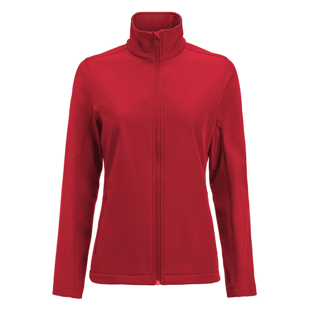 James Harvest Valley Jacke Damen in Rot – mit Firmenlogo individualisierbar