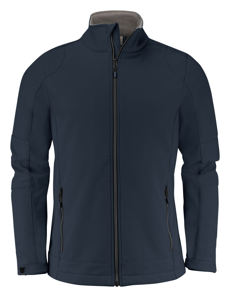 Printer Essentials Trial Softshell Jacke Herren in Dunkelmarine – mit Firmenlogo individualisierbar