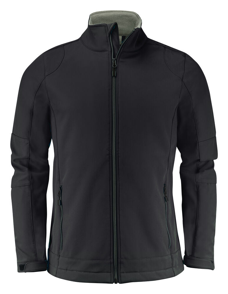 Printer Essentials Trial Softshell Jacke Herren in Schwarz – mit Firmenlogo individualisierbar
