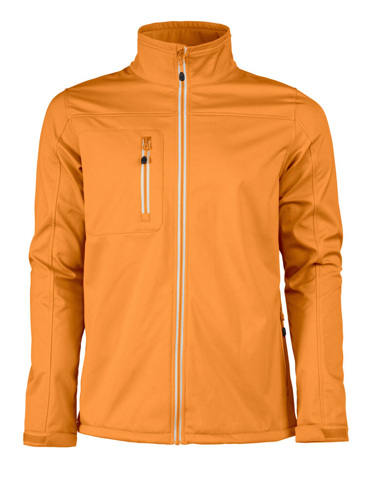 Printer RED Vert Softshell Jacke Herren in Orange – mit Firmenlogo individualisierbar