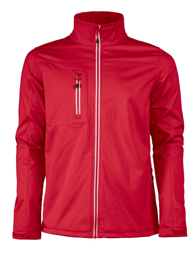 Printer RED Vert Softshell Jacke Herren in Rot – mit Firmenlogo individualisierbar