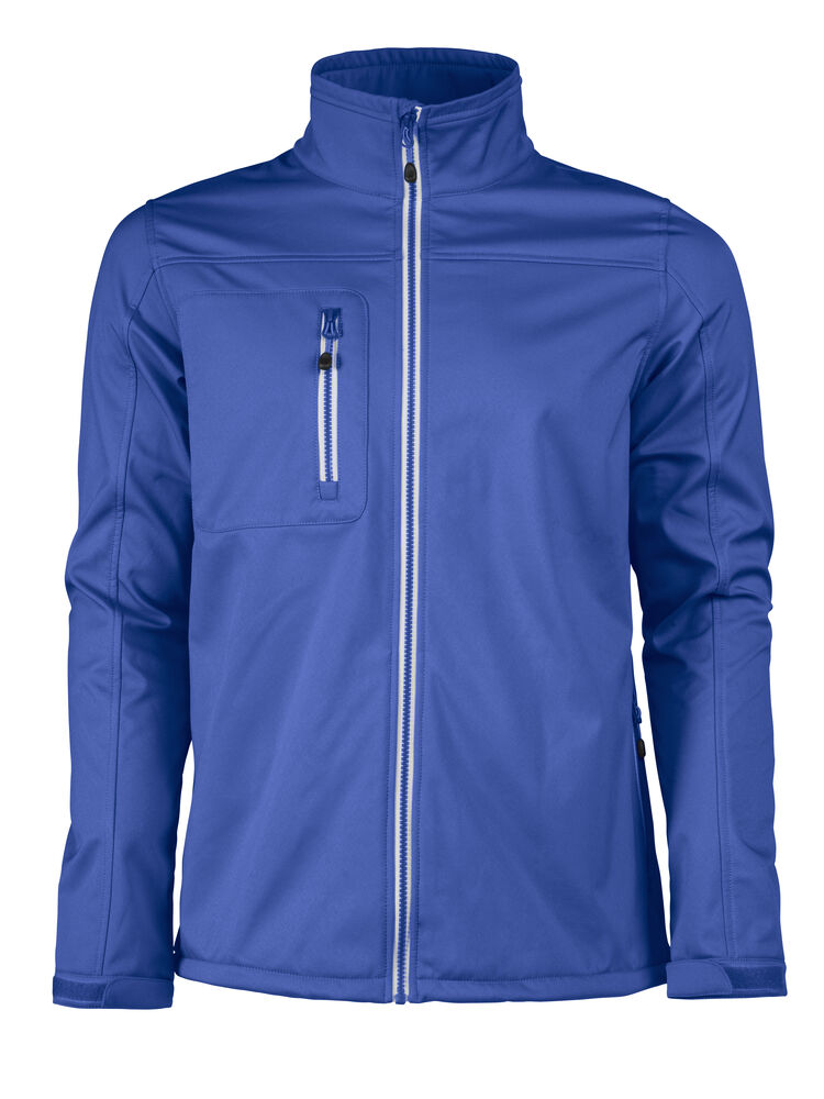 Printer RED Vert Softshell Jacke Herren in Blau – mit Firmenlogo individualisierbar