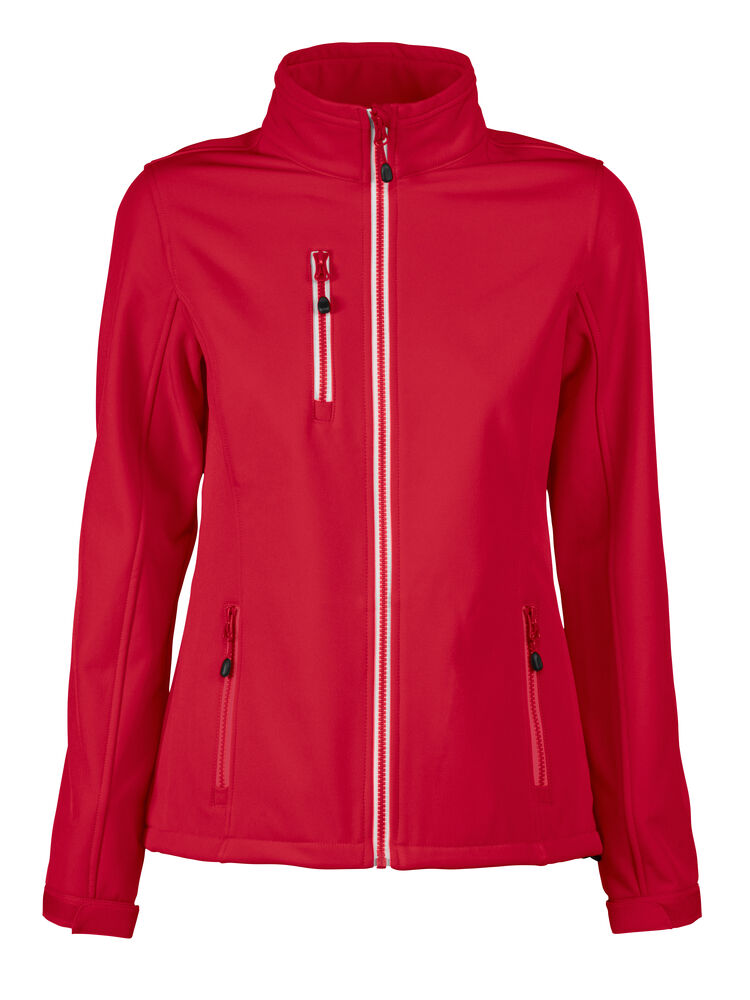 Printer RED Vert Softshell Jacke Damen in Rot – mit Firmenlogo individualisierbar