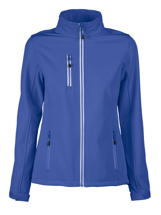 Printer RED Vert Softshell Jacke Damen in Blau – mit Firmenlogo individualisierbar
