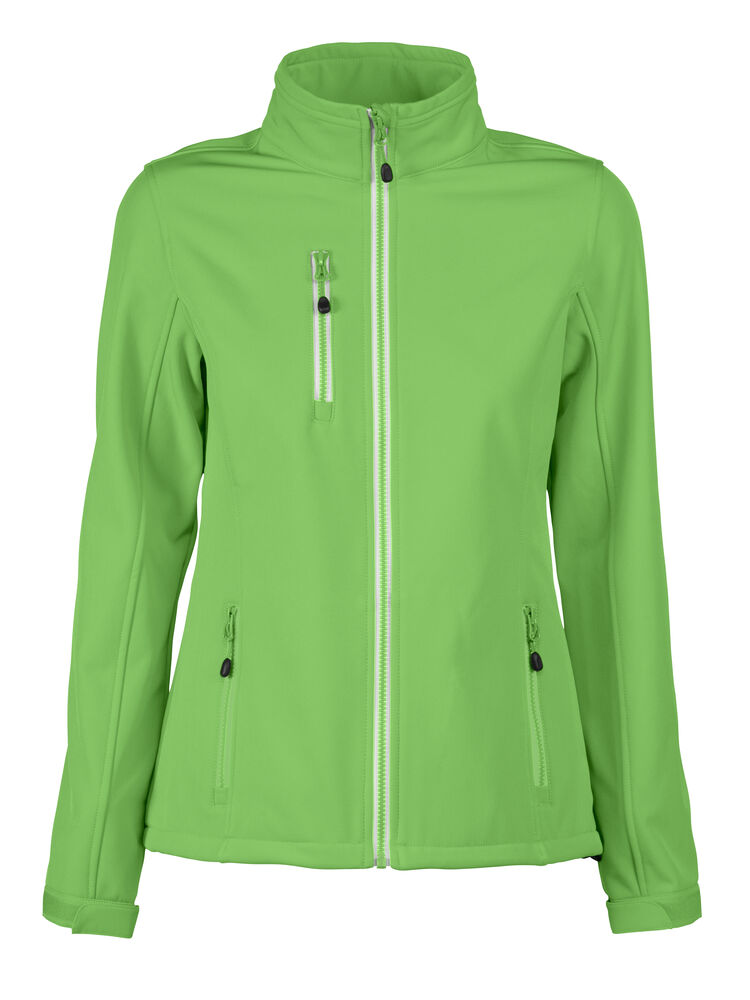 Printer RED Vert Softshell Jacke Damen in Grün – mit Firmenlogo individualisierbar