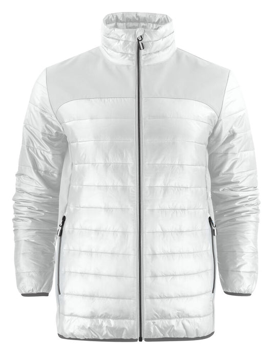 Printer Essentials Expedition Jacke Herren in Weiß – mit Firmenlogo individualisierbar