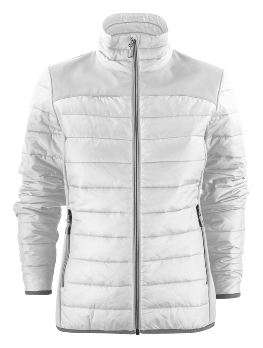 Printer Essentials Expedition Jacke Damen in Weiß – mit Firmenlogo individualisierbar
