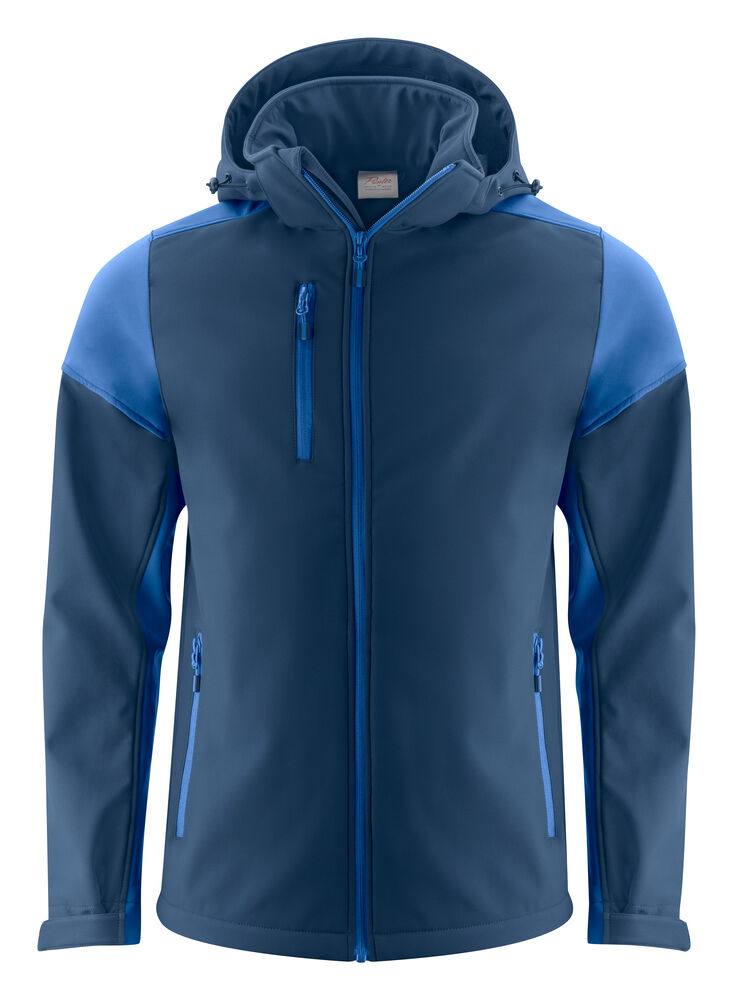 Printer PRIME Prime Softshell Jacke Herren in Marine/Kobalt – mit Firmenlogo individualisierbar