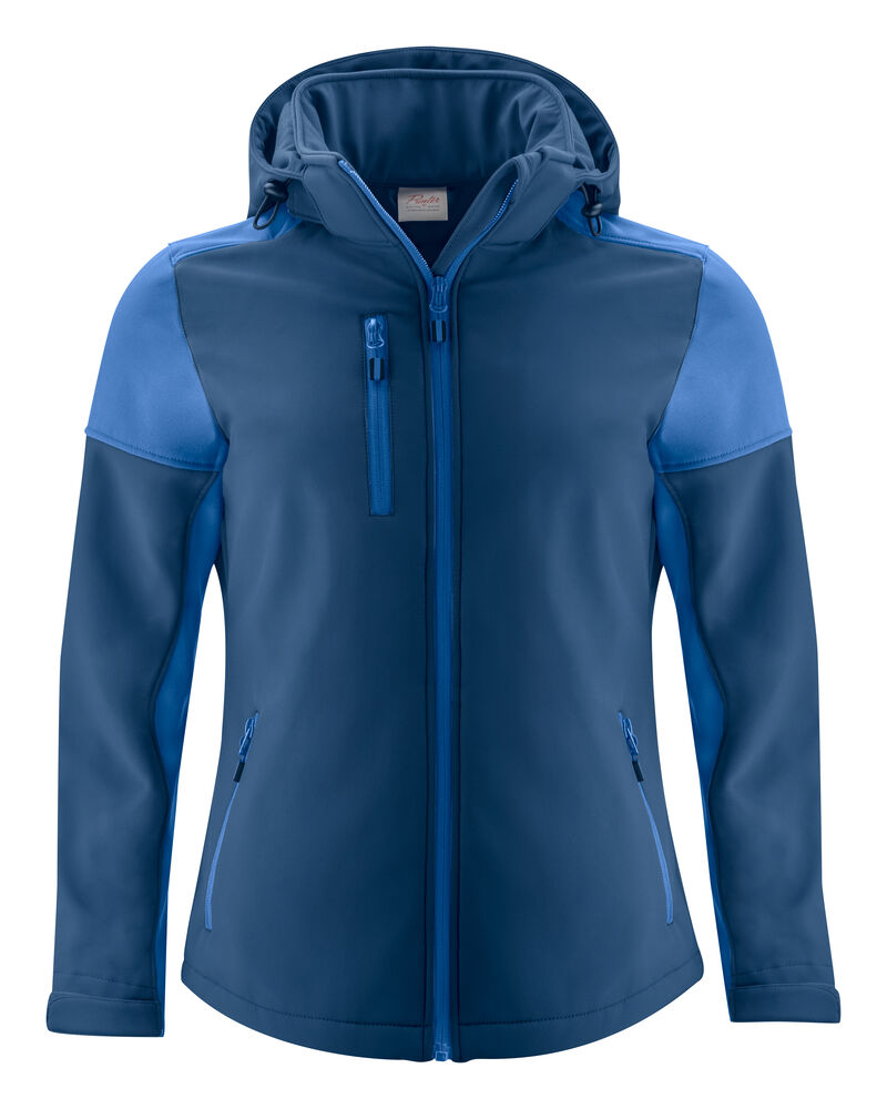 Printer PRIME Prime Softshell Jacke Damen in Marine/Kobalt – mit Firmenlogo individualisierbar