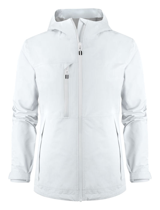 Printer Essentials Hiker Shell Jacke Damen in Weiß – mit Firmenlogo individualisierbar