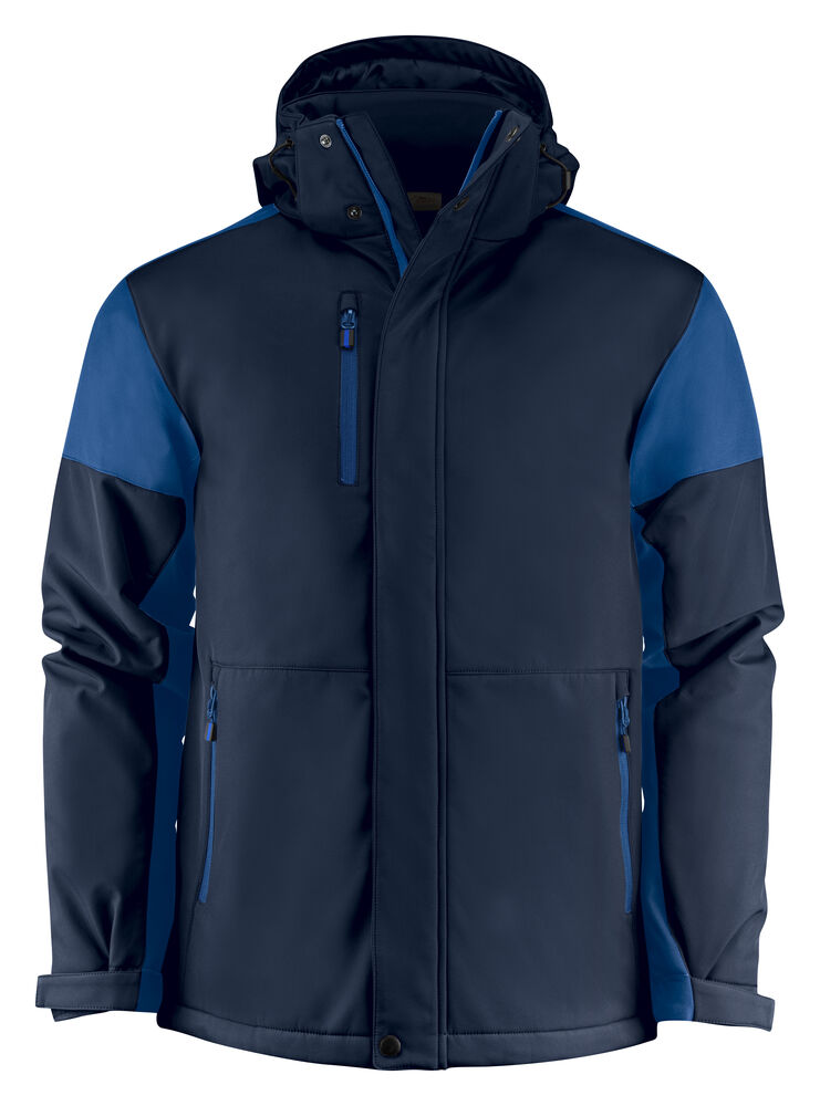 Printer PRIME Prime Padded Softshell Jacke Herren in Marine/Kobalt – mit Firmenlogo individualisierbar