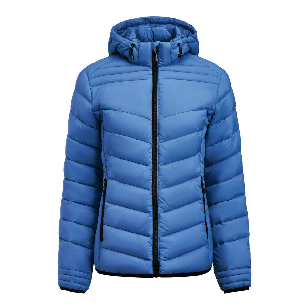 Printer Essentials Base Jacke Damen in Blau – mit Firmenlogo individualisierbar