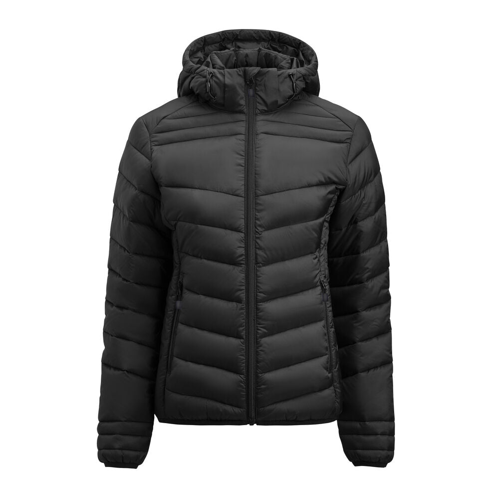 Printer Essentials Base Jacke Damen in Schwarz – mit Firmenlogo individualisierbar
