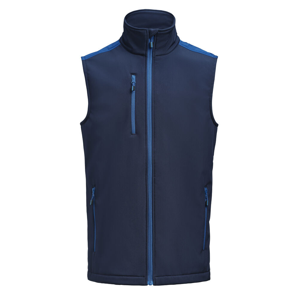 Printer PRIME Prime Softshell Weste Herren in Marine/Kobalt – mit Firmenlogo individualisierbar